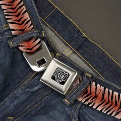 Seatbelt Belt – Tiger – 1.0″ Wide – 20-36 Inches in Length