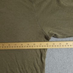 Billy Reid Henley Shirt Mens Large Green Long Sleeve T-Shirt Cotton Blend