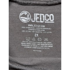 Jedco Jeep Mens 2X T-Shirt Charcoal Gray American Tradition Dogs Wrangler