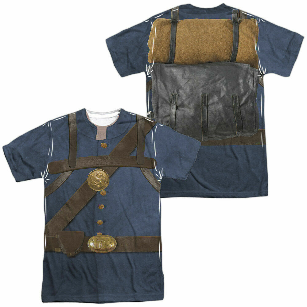 UNION SOLDIER COSTUME Adult Men’s Graphic Halloween Tee Shirt SM-3XL