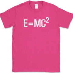 Einstein’s Theory E=MC2 T-Shirt Science Theoretical physicist Math Tee