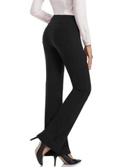SEVEGO Tall Women’s Bootcut Dress Pants 35″ Inseam, High Waist Stretch Work P…