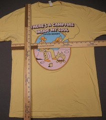 Kevin Morby Shirt Mens Medium Yellow Campfire Inside My Soul Music Band Tee