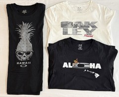 3 pack, Oakley, Hawaii T-shirts, Size Large