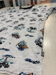 Free Planet Shirt Mens XL Surfer Graphic All Over Print Organic Cotton Beach
