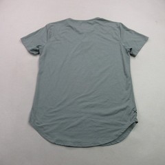 Cuts Shirt Mens Medium Short Sleeve Henley Crew Neck Buttons Pullover Green