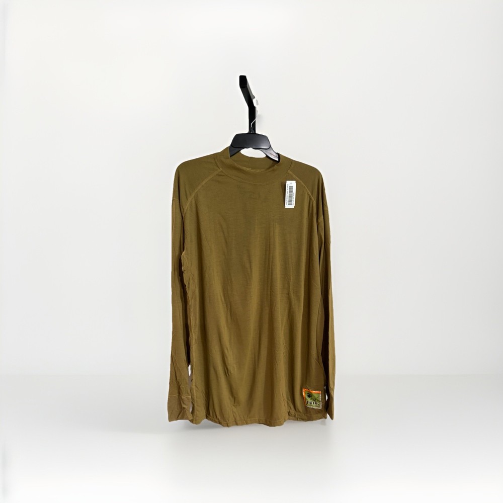 Peckham USMC FROG Flame Resistant Long Sleeve Shirt Coyote Brown Mens LARGE NEW