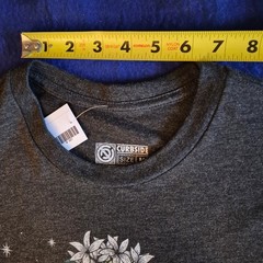 NEW – MEDIUM – Curbside Clothing Coffee Plant – Black Heather Tee Shirt