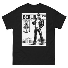 Tom of Finland Berlin Biker Gay Leather Man Fetish Art Graphic T-Shirt