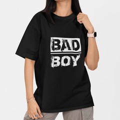Bad Boy T Shirt Bold Letter Graphic Tee Street Style Unisex Shirt