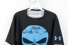 Under Armour x Marvel Mens XL HeatGear Compression The Punisher Skull T-Shirt