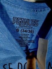 Snoopy Peanuts Shirt Men’s Small Blue T-Shirt Please Don’t Make Me Do Stuff NWT