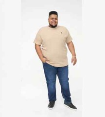 D555 Duke Big Mens Stone Waffle Textured T-Shirt 2XL 3XL 4XL 5XL 6XL (601614)