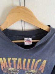 2000 Metallica Vintage T-Shirt Tour Summer Sanitarium Pushead Y2K Rock Band XL