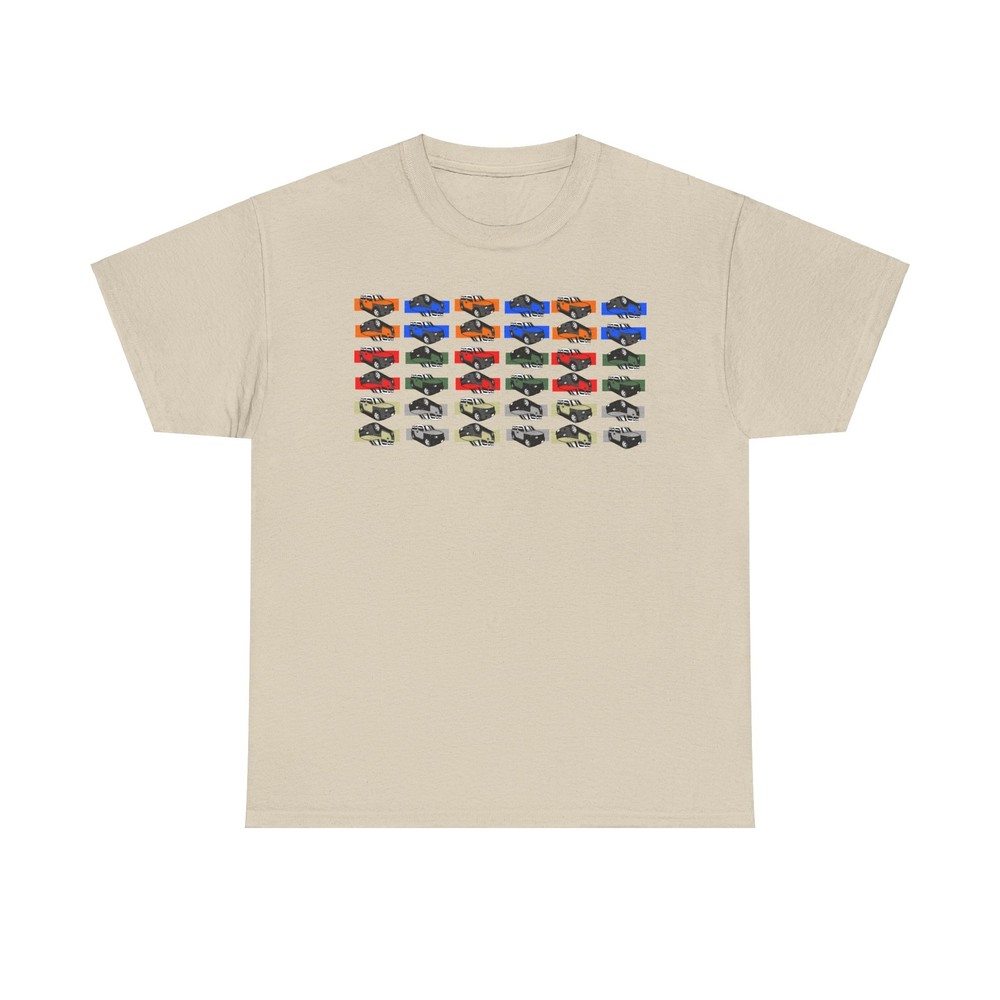 Multi colored Honda Element Unisex Heavy Cotton Tee-EXPEDITED SHIPPING!