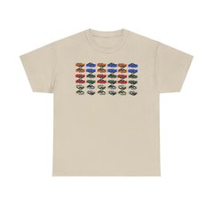Multi colored Honda Element Unisex Heavy Cotton Tee-EXPEDITED SHIPPING!