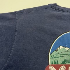 Vintage Showshoe Brewing Co Shirt Blue 90s California Nature Mens XL 22.5×27