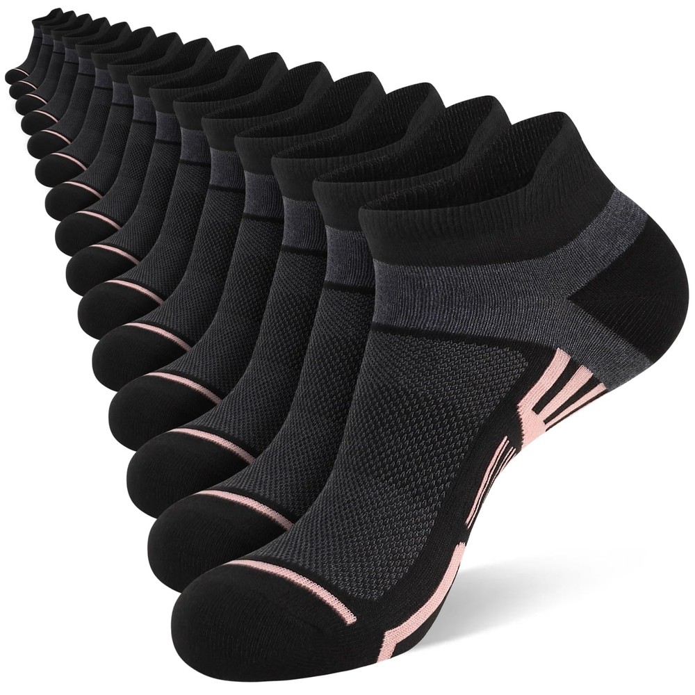 10/15 Pairs Womens Ankle Socks Lightweight Breathable Casual Low Cut Socks fo…