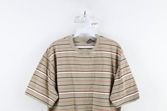 Vintage 90s Streetwear Mens XL Faded Striped Color Block Short Sleeve T-Shirt
