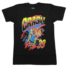 Crash Bandicoot New Adult T-Shirt- Crash Team Racing 99 Color Splash Image