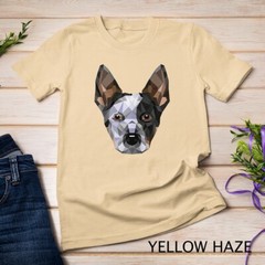 Geometric Blue Heeler Australian Cattle Dog Zip Tee Unisex T-shirt