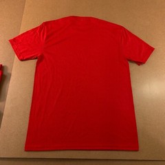 Lot of 3 District Perfect Tri Adult Small Red Short Sleeve Crew Neck T-Shirt New