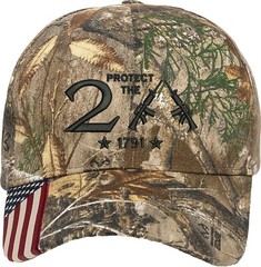 Protect The 2nd Amendment 1791 Guns Embroidered One Size Fits All Baseball Hats