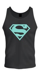 Superman Shirt Unisex T-shirt Tee Black T-Shirt Tee Tank Top
