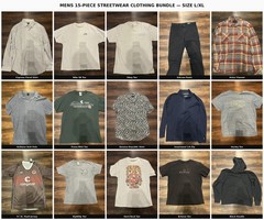 Mens Streetwear Lot 15 Items L/XL Nike SB Obey Volcom Brixton RipNDip Bundle