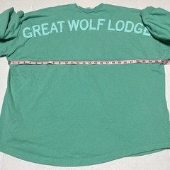 Great Wolf Lodge Spirit Jersey Shirt Size XXL Teal Green Paw Print Oversized