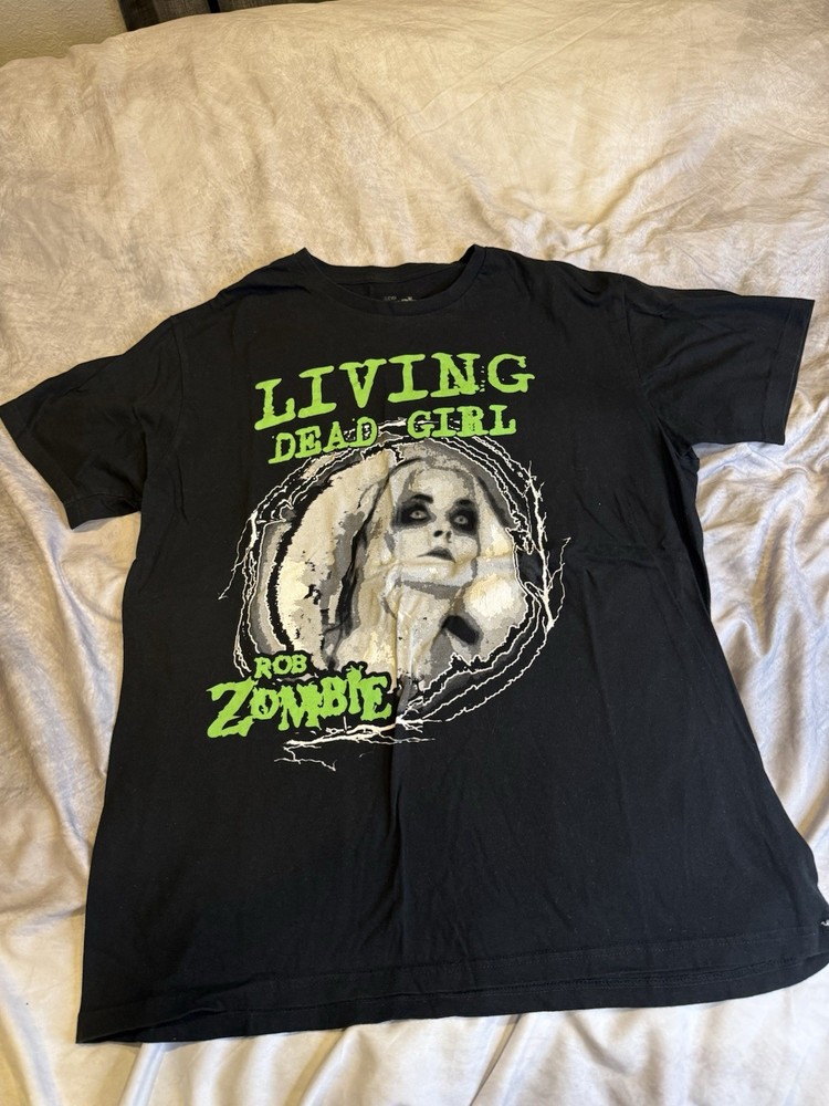 Rob Zombie Living Dead Girl Black Graphic Print T-Shirt Men’s XL