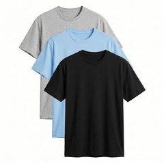 Women’s 3 Pack 100% Cotton T-Shirts Short Sleeve Crew Neck Casual Basic Tee