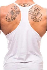 Men Cotton Gym Tank Top Y-Back Vest Sleeveless Breathable Fitness Muscle Shirt