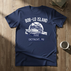 Detroit, Michigan – Boblo Island (vintage look) Men’s T-Shirt TA79