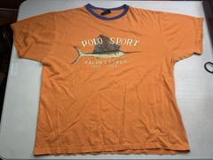 90s POLO RALPH LAUREN Vintage Marlin Fishing Sportsman T-SHIRT Men’s Size L