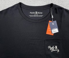 Psycho Bunny T Shirt Mens 4XLT Tall Black Embroidered Logo Pima Cotton Pocket