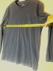 Mack Weldon Men Medium Blue Navy Long Sleeve Lightweight Pima Cotton Shirt Sz M