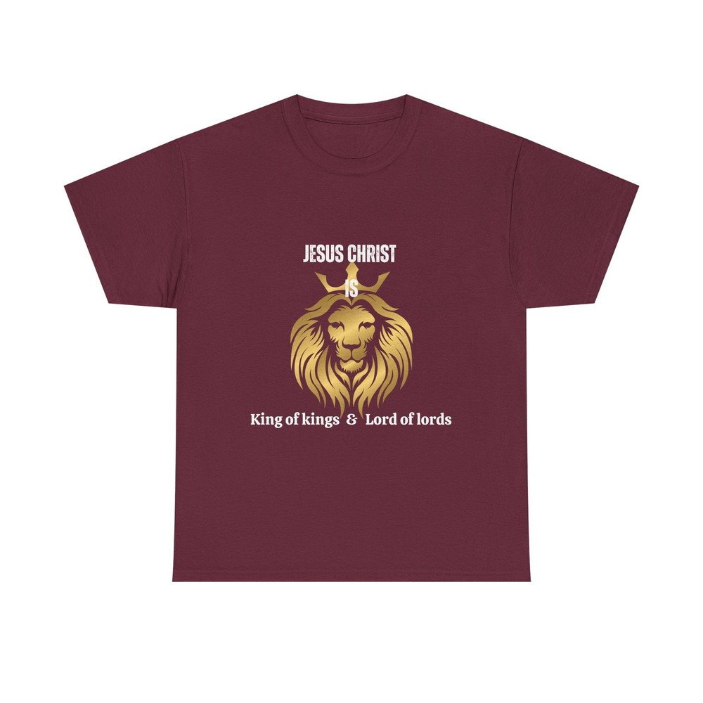 Jesus Christ King of kings & Lord of lords Family Christian Black T-Shirt