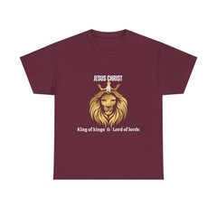 Jesus Christ King of kings & Lord of lords Family Christian Black T-Shirt