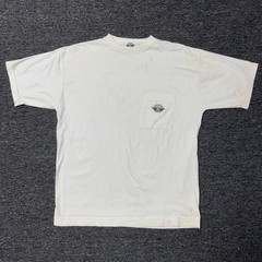 Vintage 90s Dockers By Levi’s White Cotton Casual Pocket T-Shirt Mens Sz M