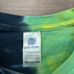 Colortone Tie Dye T Shirt Mens 2XL Multicolor Doobie Joint Graphic