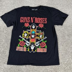 Guns N Roses Shirt Mens M Black Band Tee Rock Appetite For Destruction Album