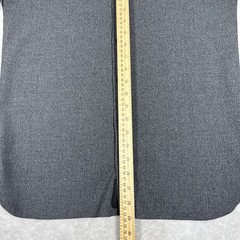 Bylt Vista Long Sleeve Button Down Heathered Charcoal Size Medium