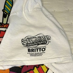 Mr. Krabs Britto Graphic T-Shirt Men’s L White Delta Pro Weight Spongebob Tee