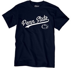 Blue 84 Mens Penn State Nittany Lions T-Shirt Cursive Team Color Team Color