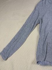 NN07 No Nationality Shirt Clive Waffle Knit Thermal Long | Gray | Size XL