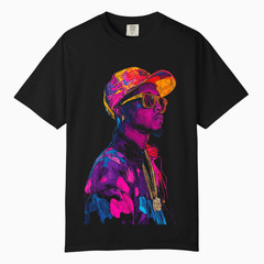 Neon Urban Streetwear Graphic Tee, Comfort Colors T Shirt, Unisex Streetwear Tee