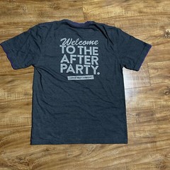 Taco Bell Work T Shirt Employee After Party Open Past Curfew Quote Grey Medium