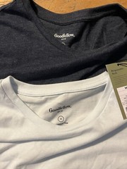 Mens 2 Goodfellow & Co. Lyandale Tee Shirts Size M Pale Blue And Dark Blue NEW