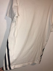 Adidas Men’s White T-Shirt Short Sleeve Logo Tee Size S Slim Fit Casual Sport